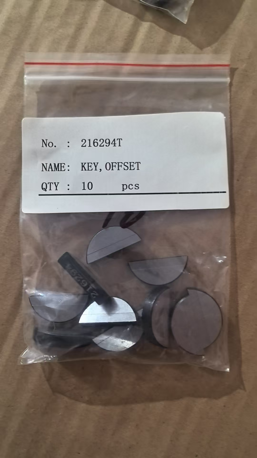 216294 KEY,OFFSET WOODRUFF KTA19,CUMMINS PARTS
