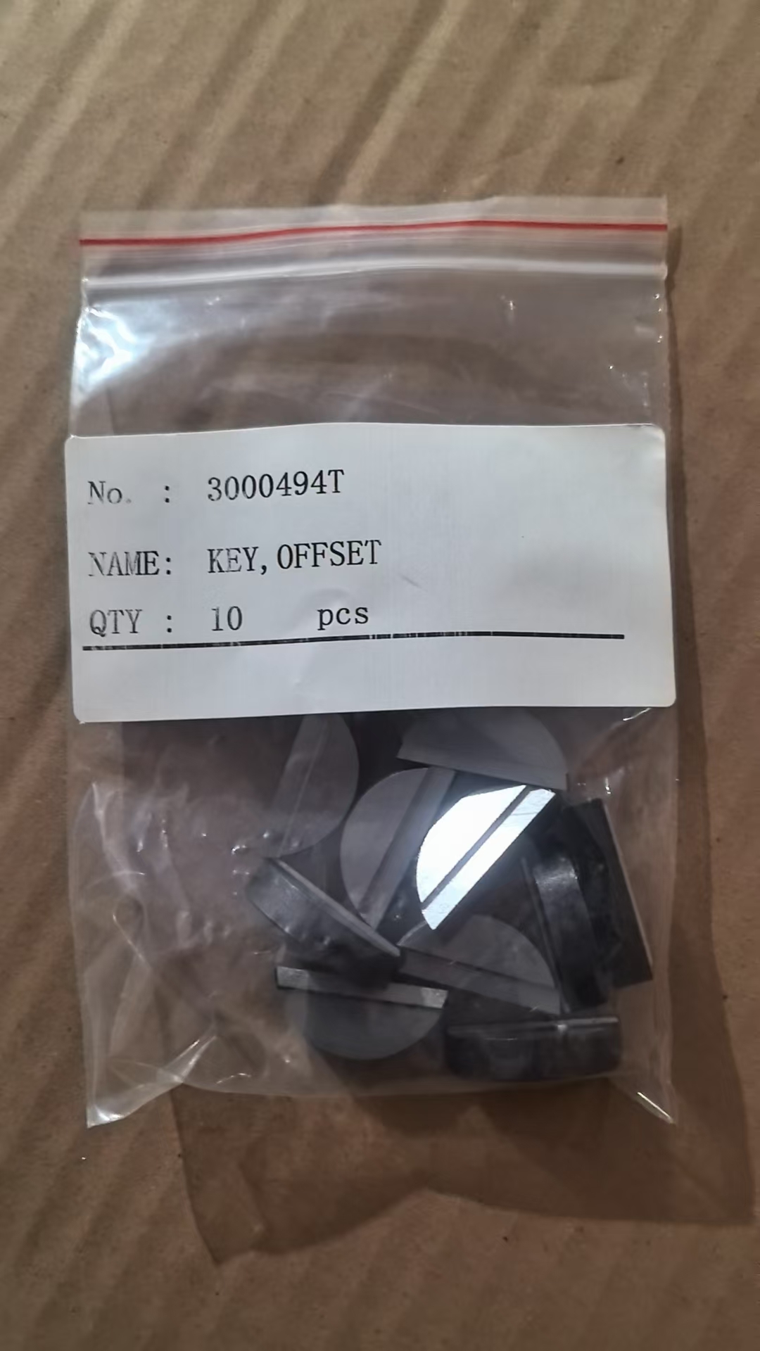3000494 KEY,OFFSET WOODRUFF ,CUMMINS PARTS