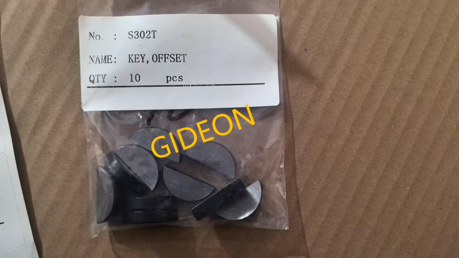 S302 KEY,PLAIN WOODRUFF QSK60,CUMMINS PARTS, Construction Machinery, Marine Diesel Engine