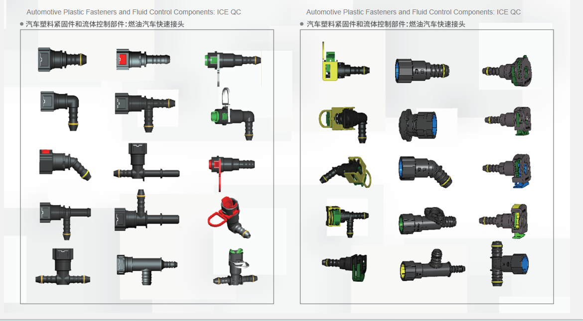 quick connectors for automobile fuel systems and EV systems