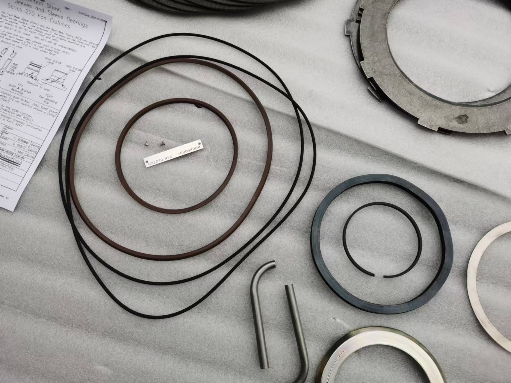 RCK3033592 RCK3037507 风扇离合器修理包，KIT FAN CLUTCH FOR CUMMINS QSK60 (CHONGQIGN GIDEON)